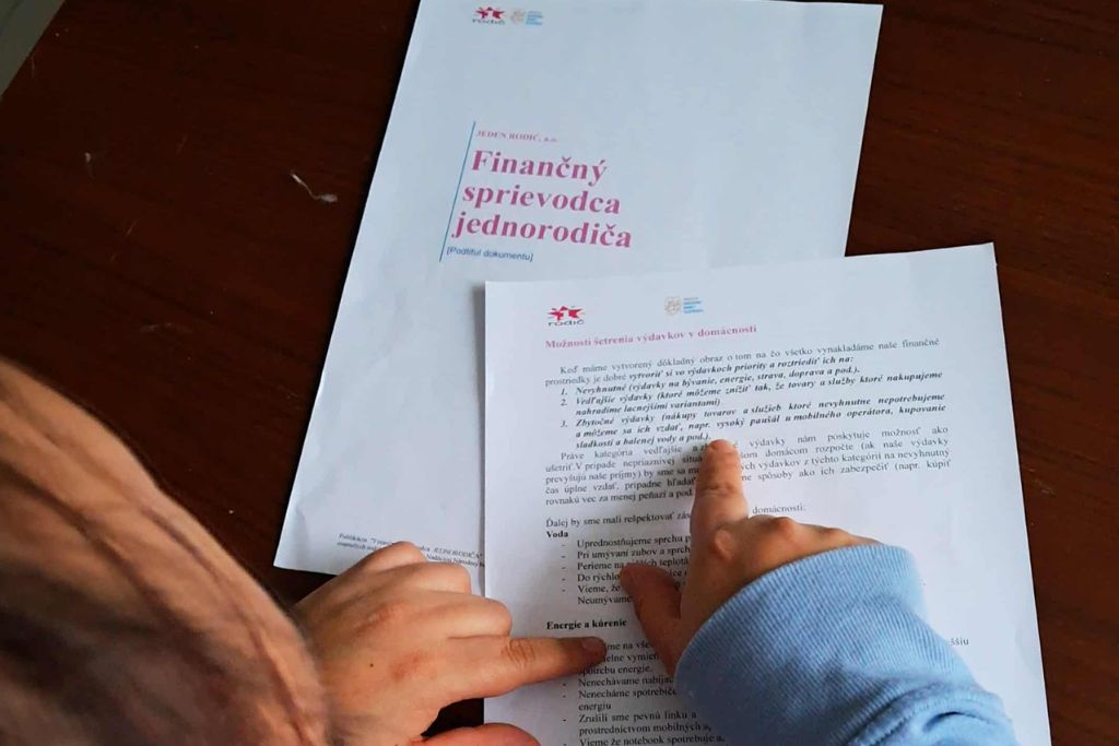 Finančný sprievodca JEDNORODIČA – príbehy zmien 